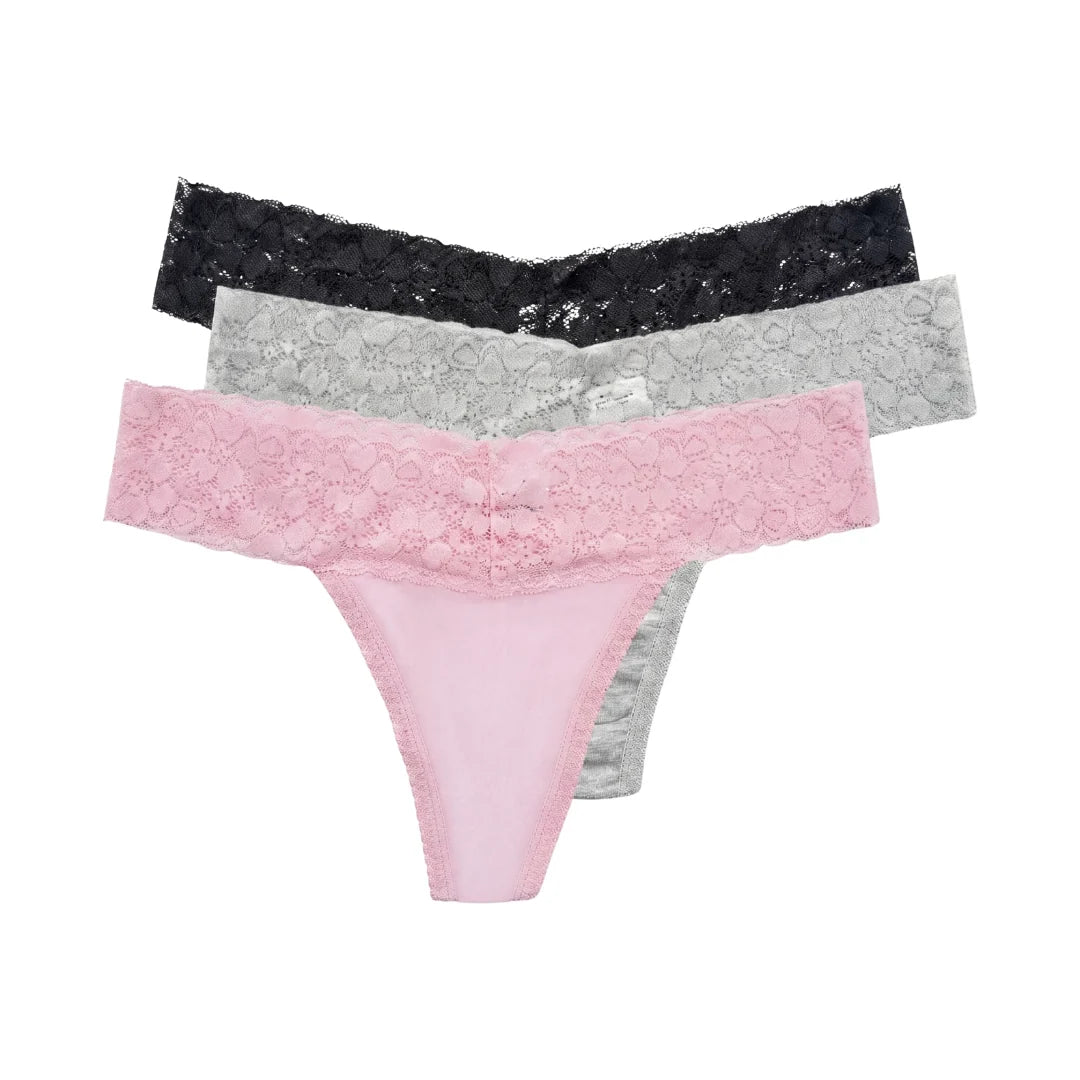 String Voile MUE, ceinture fine en dentelle