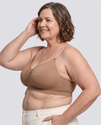 Soutien-gorge Halo MUE en caramel, vu de profil