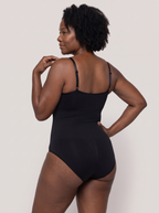 Body Trame MUE en noir, vu de trois quarts dos