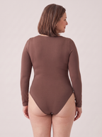Body Sève MUE en caramel, manches longues, vue de dos