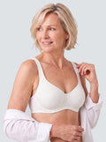 Soutien-gorge Arche MUE en ivoire, porté de face