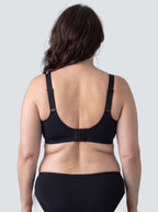 Soutien-gorge Écho MUE en noir, vu de dos