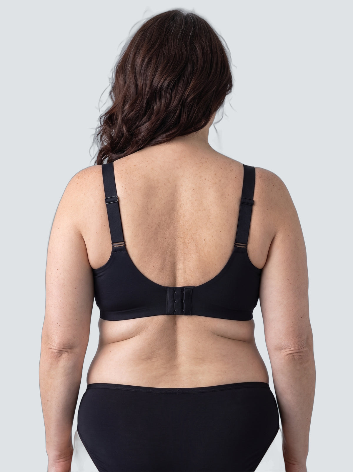 Soutien-gorge Écho MUE en noir, vu de dos