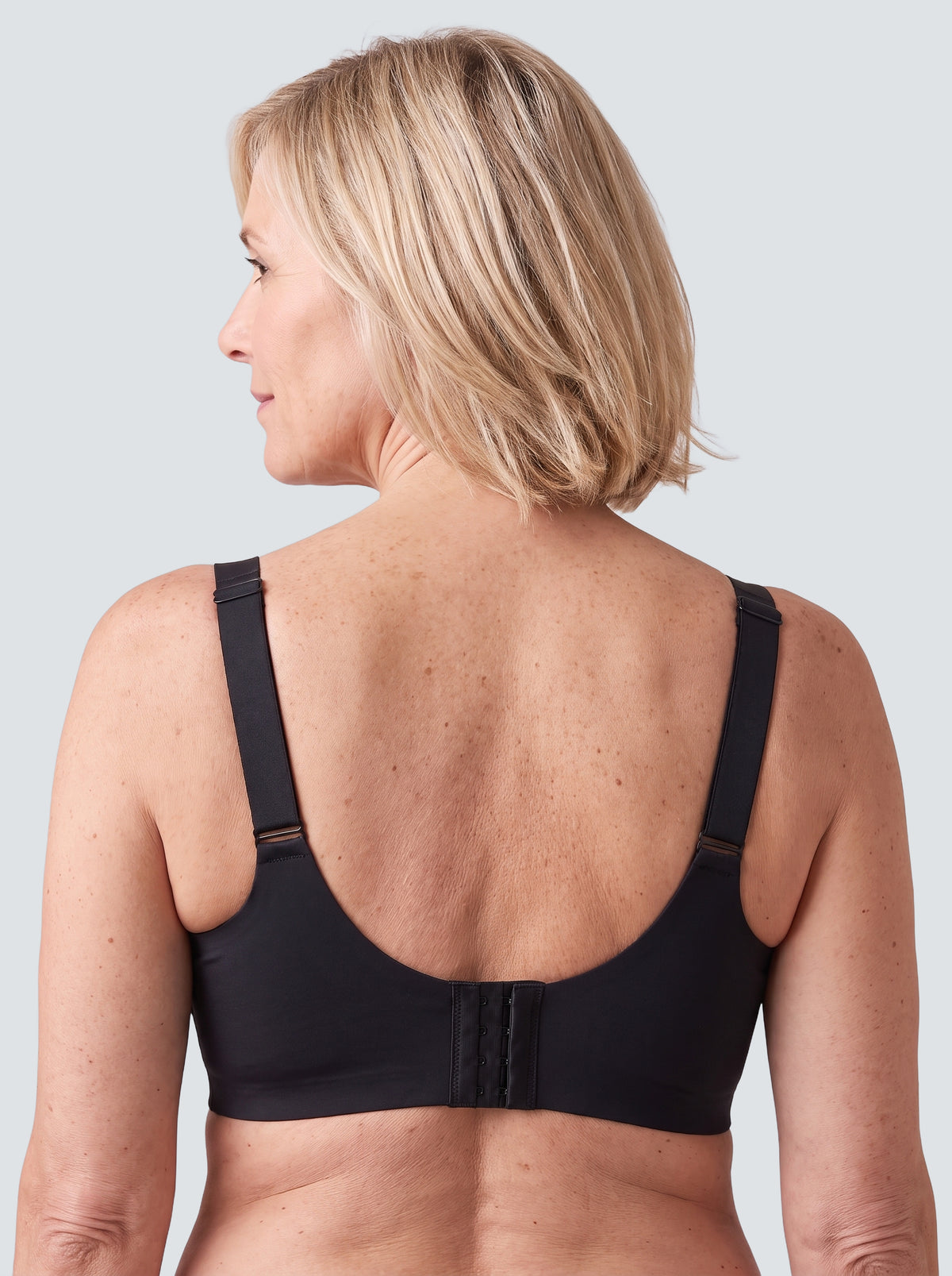 Soutien-gorge Lisière MUE en noir, vu de dos