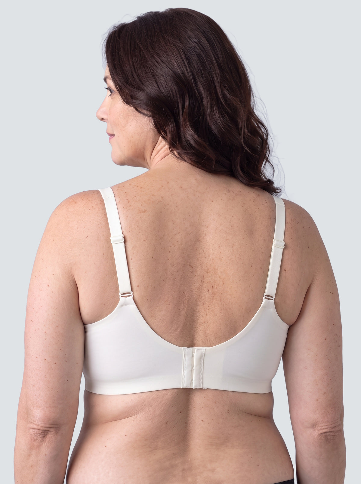 Soutien-gorge Aube MUE en ivoire, vu de dos