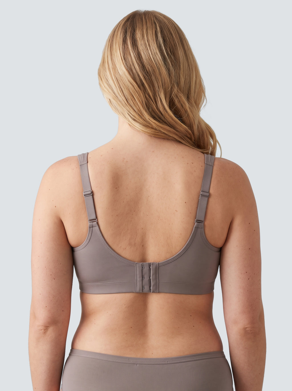 Soutien-gorge Souffle MUE en gris, vu de dos