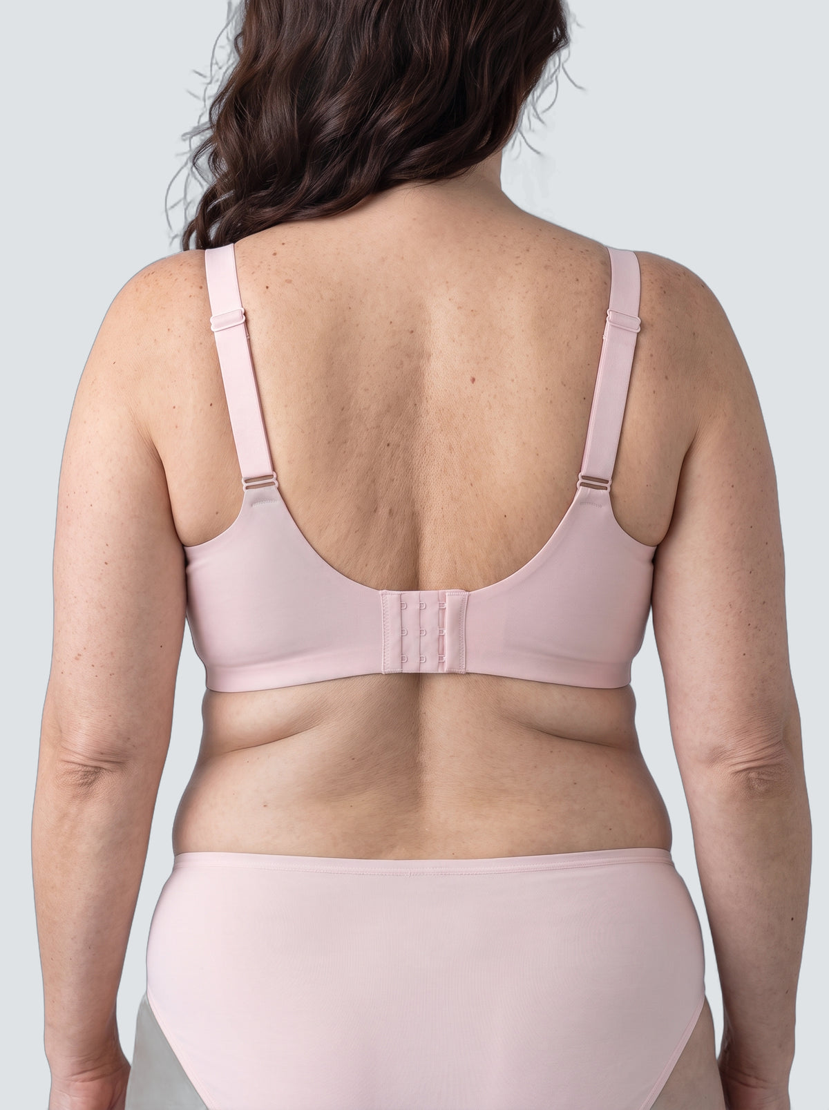 Soutien-gorge Écho MUE en rose, vu de dos