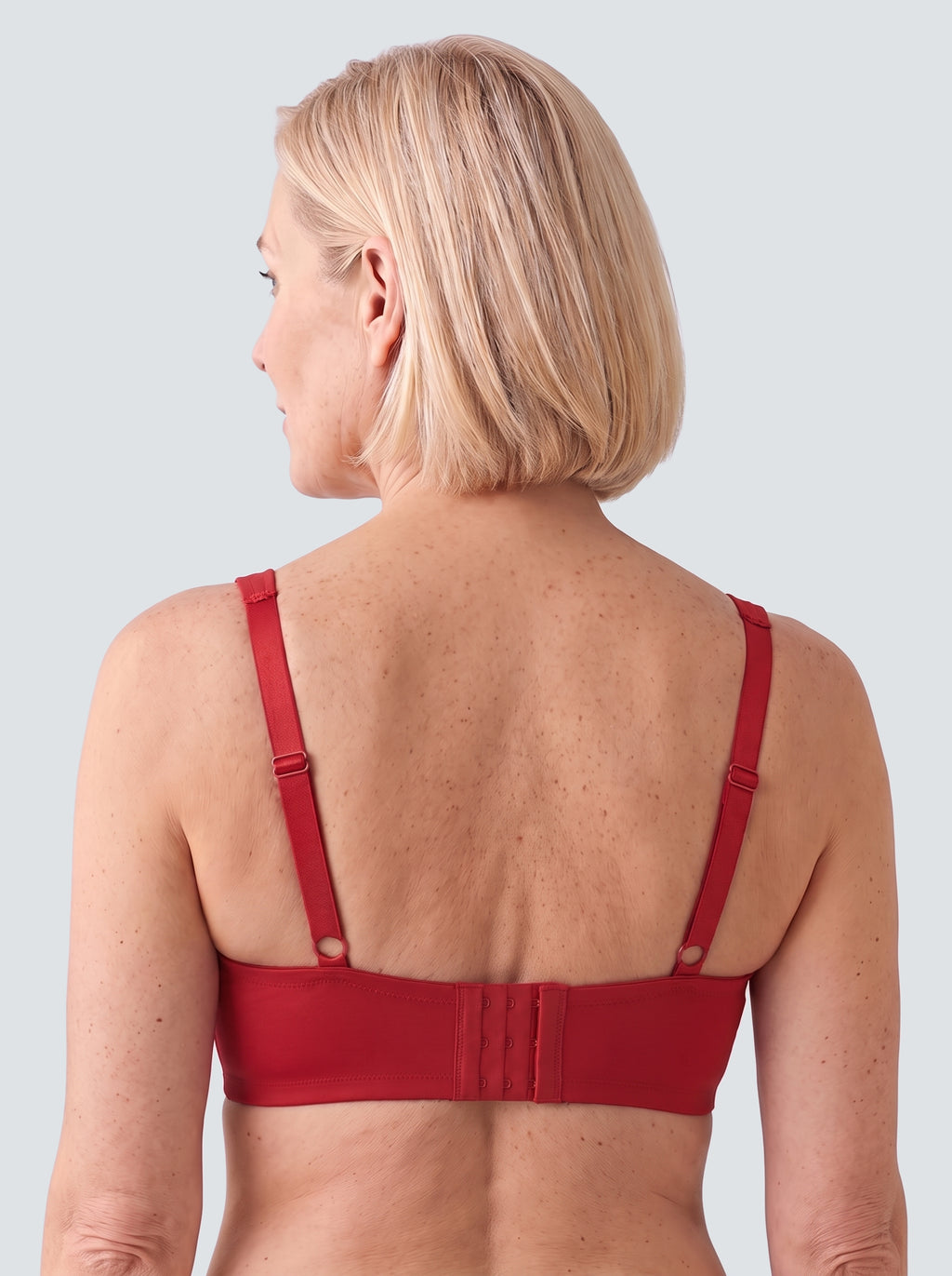 Soutien-gorge Arche MUE en rouge, vu de dos
