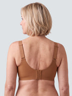 Soutien-gorge Lisière MUE en caramel, vu de dos