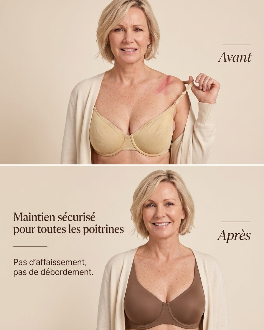 Avant / Après MUE — Soutien-gorge Arche — format vertical mobile