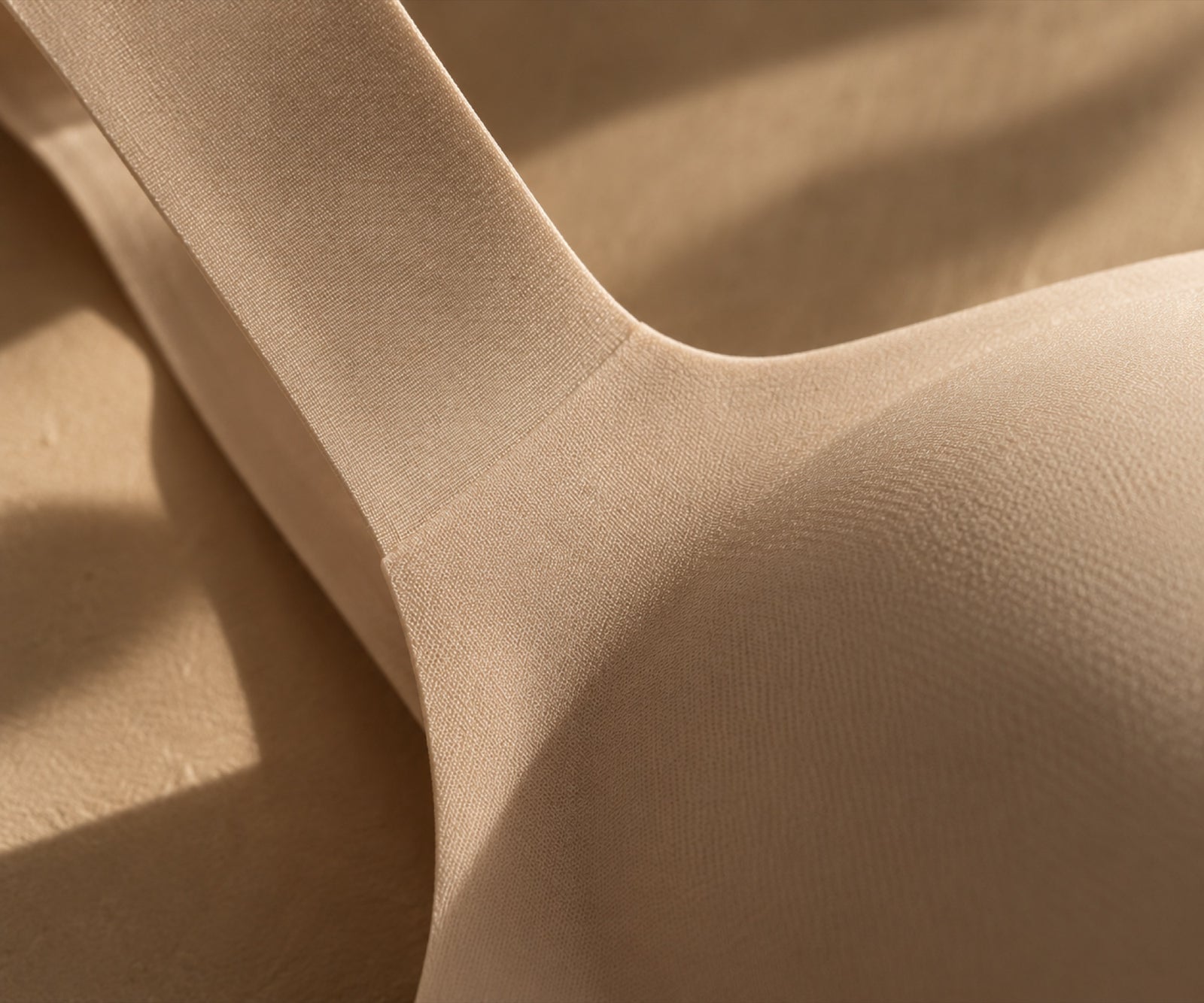 Détail de la maille lisse d'un bonnet sans couture