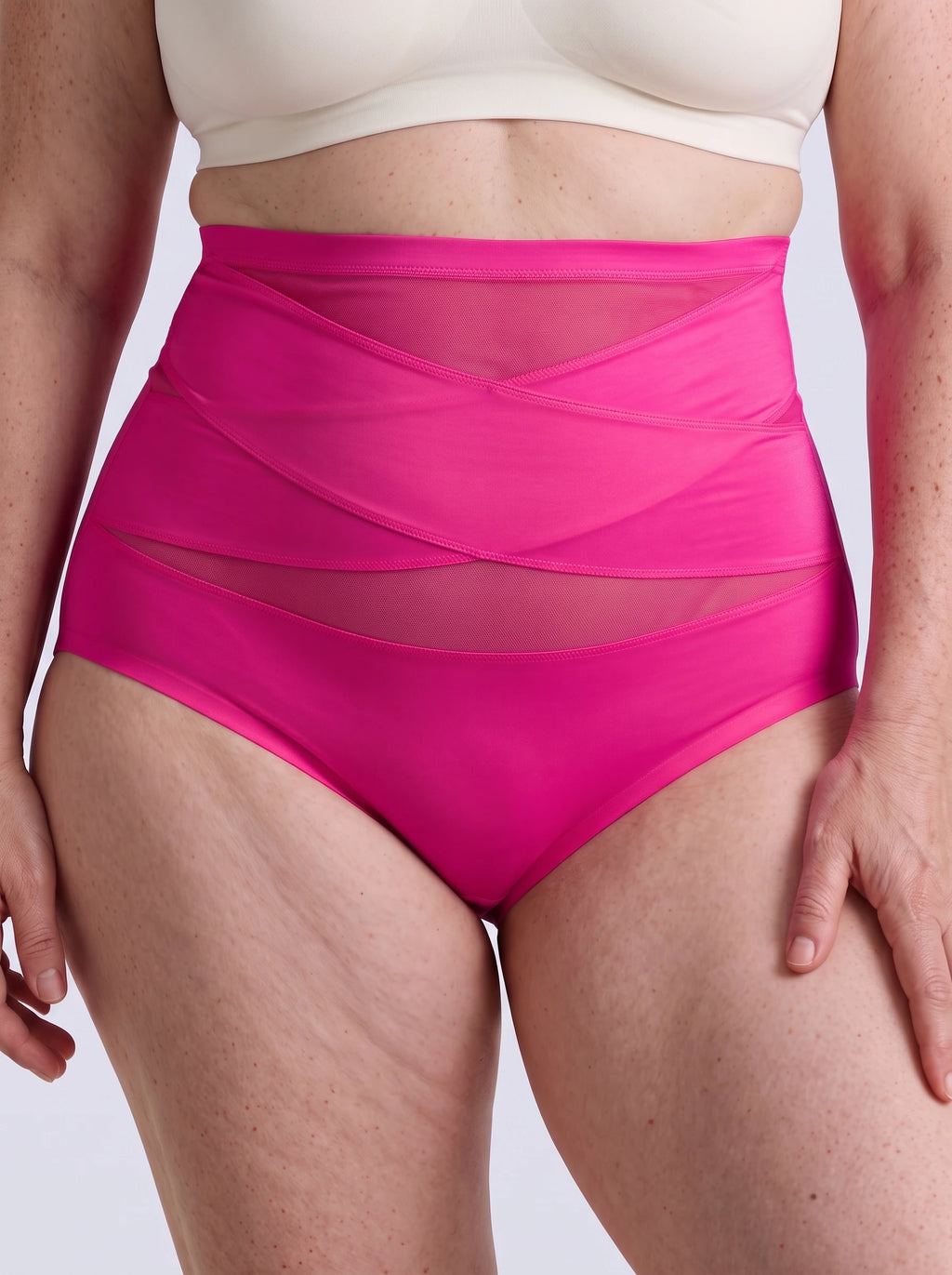 Culotte gainante Étreinte — fuchsia face