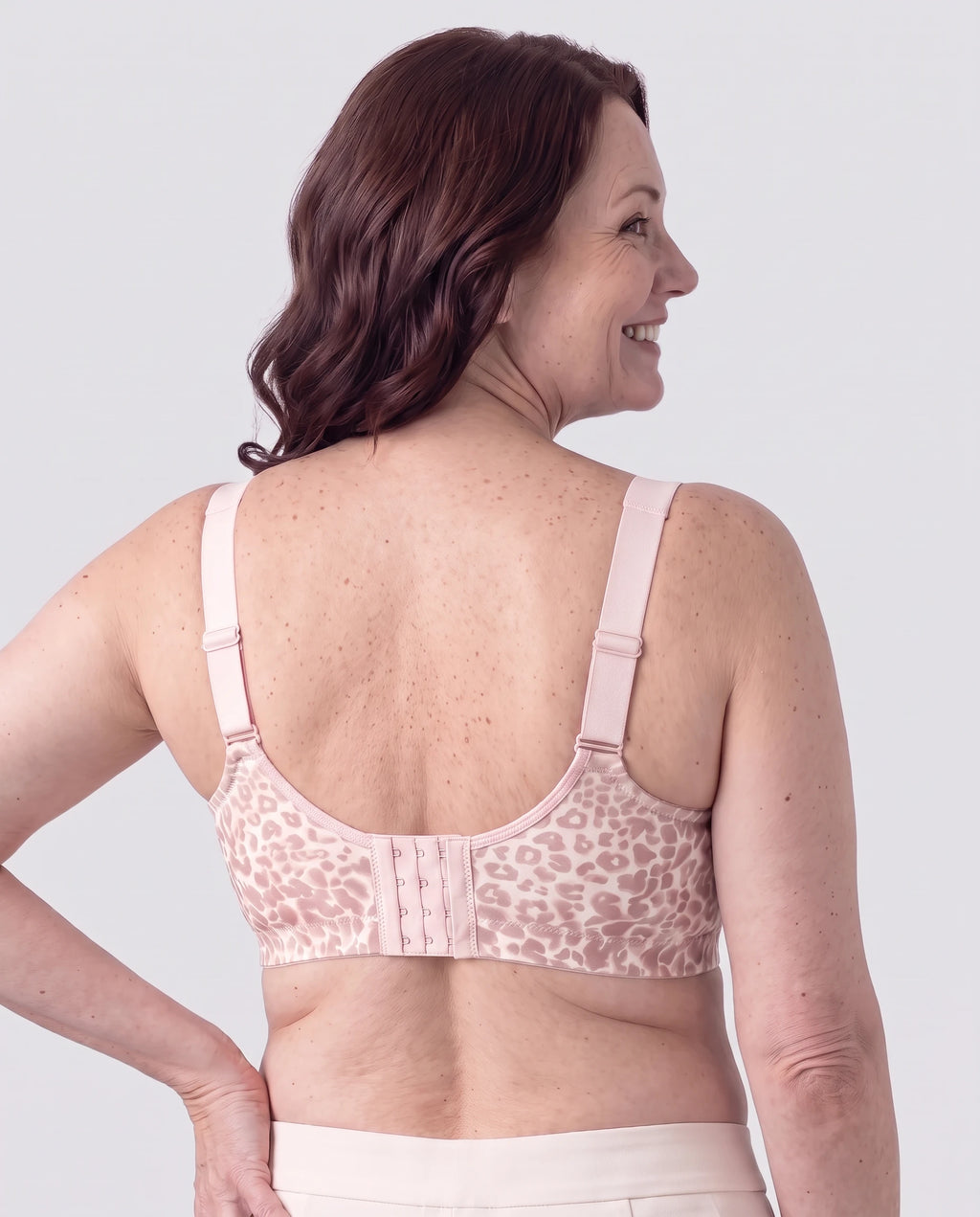 Soutien-gorge Fauve blanc rosé, vue de dos, MUE