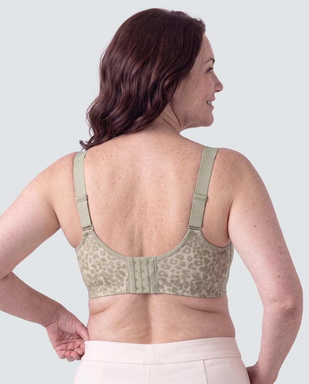 Soutien-gorge Fauve matcha, vue de dos, MUE