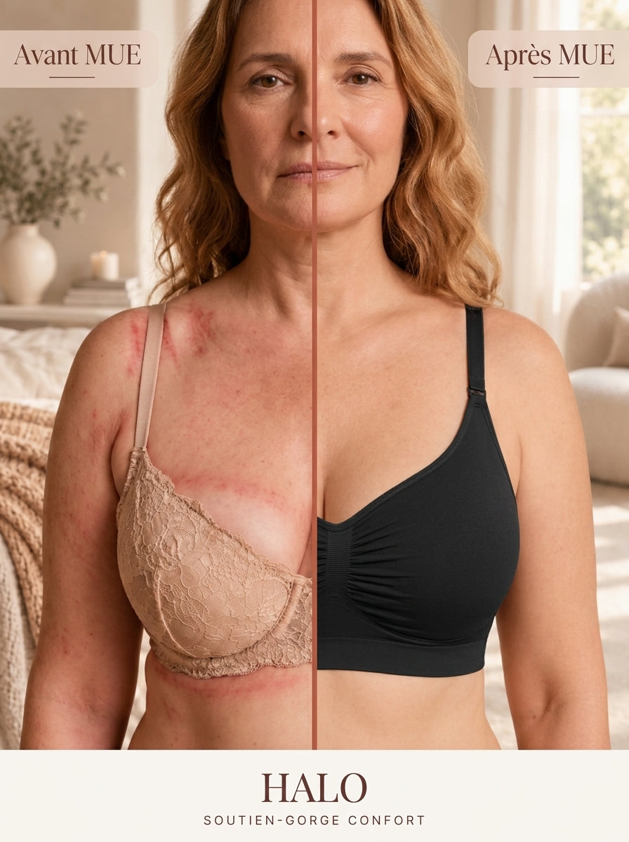 Avant / Après MUE — Soutien-gorge Halo