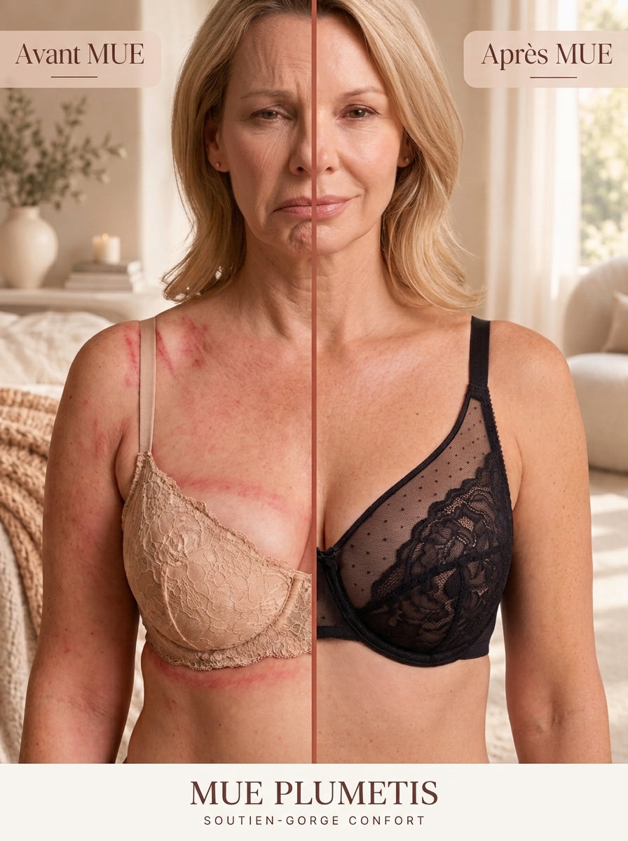 Avant / Après MUE — Soutien-gorge Plumetis