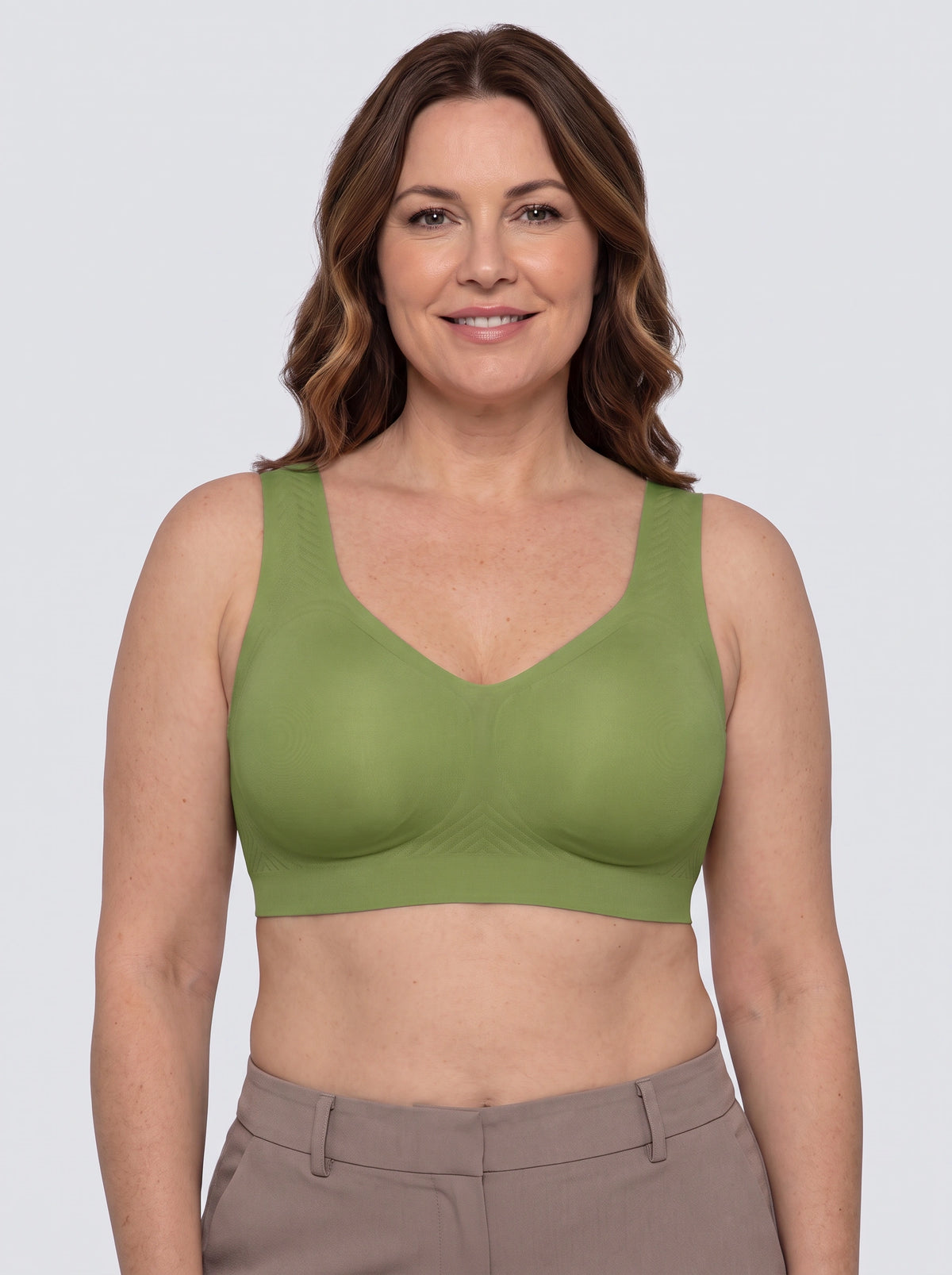 Soutien-gorge Rive MUE — Vert sauge — vue de face