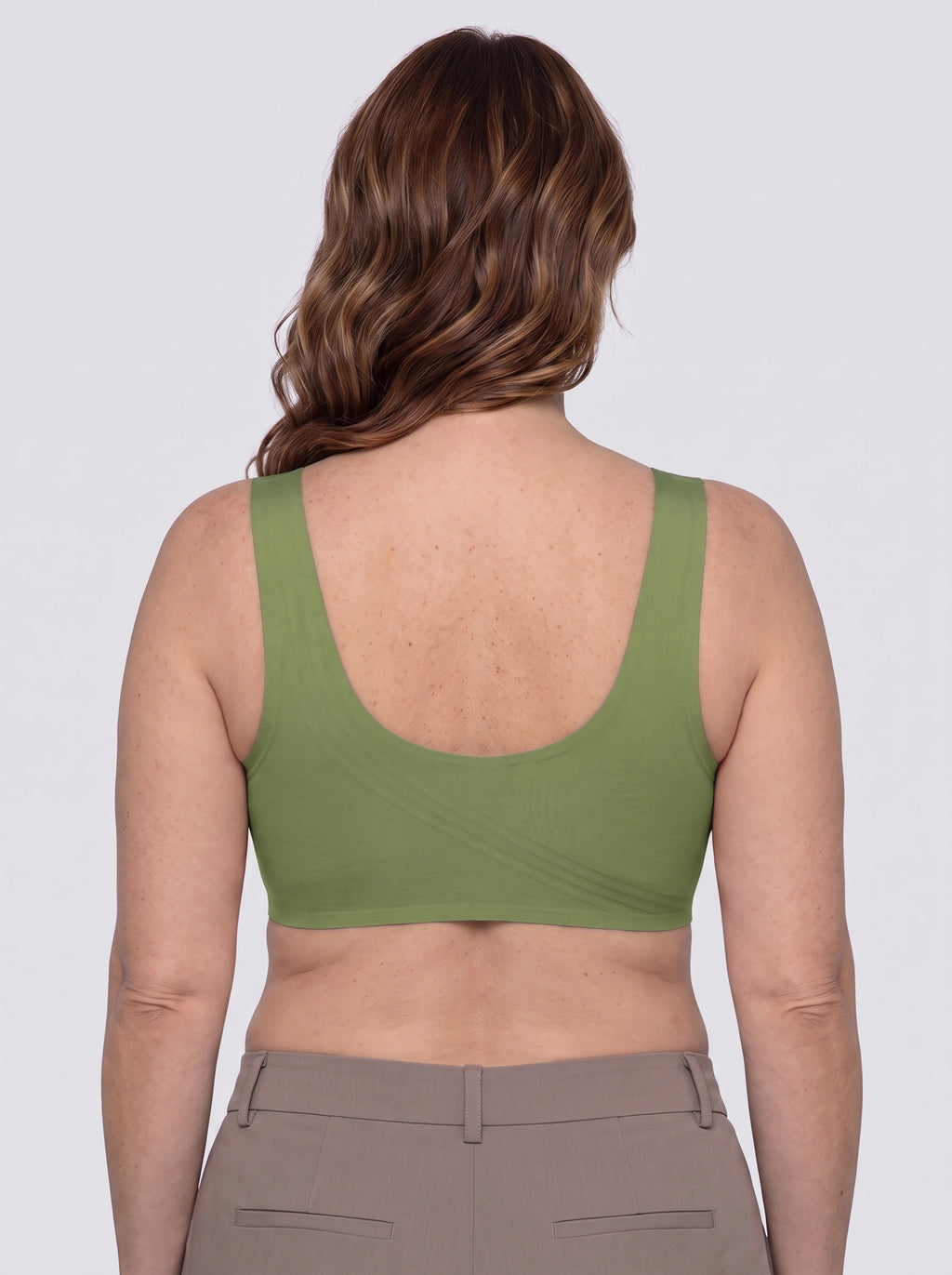 Soutien-gorge Rive MUE — Vert sauge — vue de dos