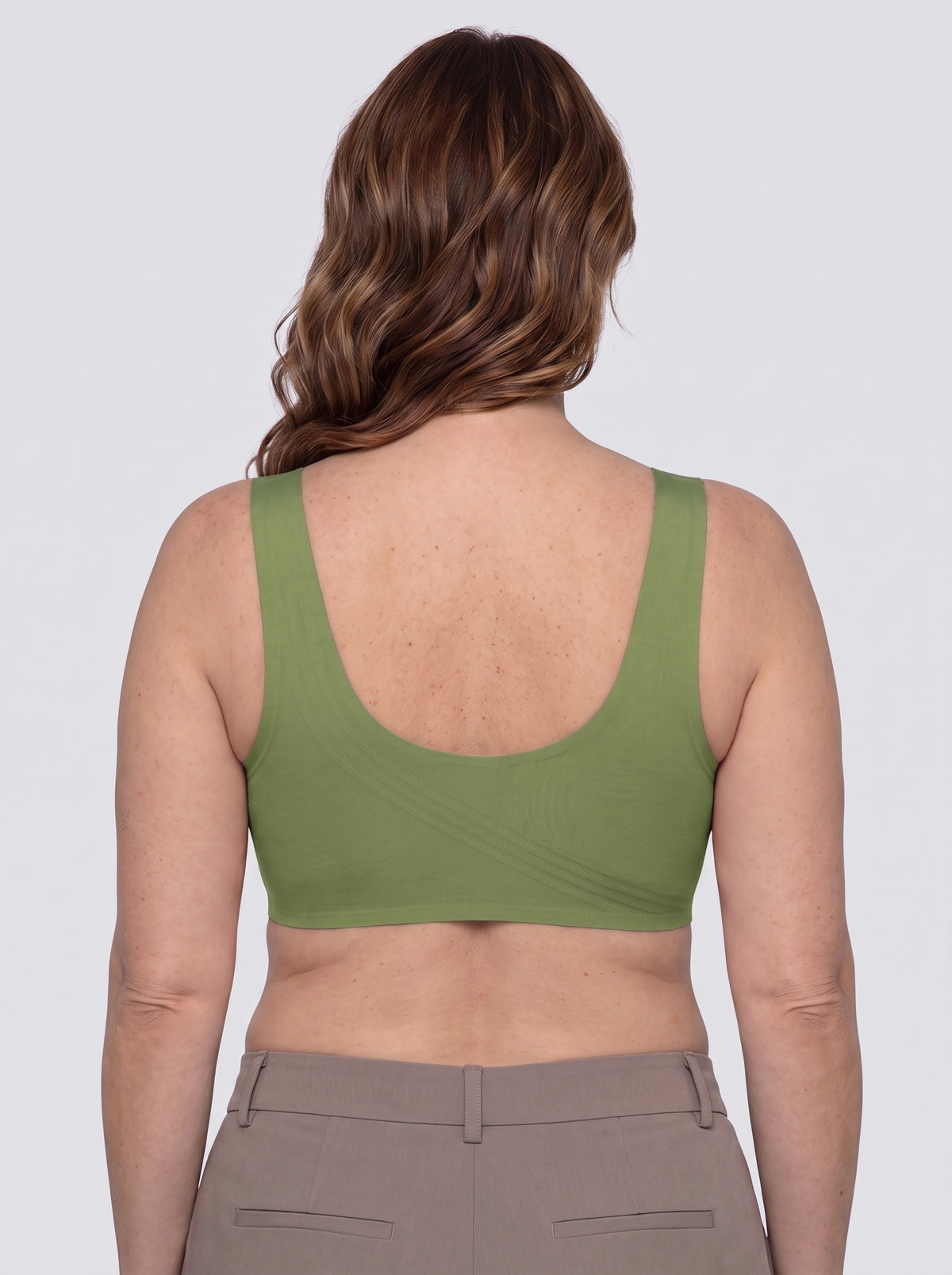 Soutien-gorge Rive MUE — Vert sauge — vue de dos