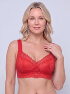 Soutien-gorge Rosace rouge — vue de face