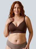 Soutien-gorge Sillage chocolat, vue de face