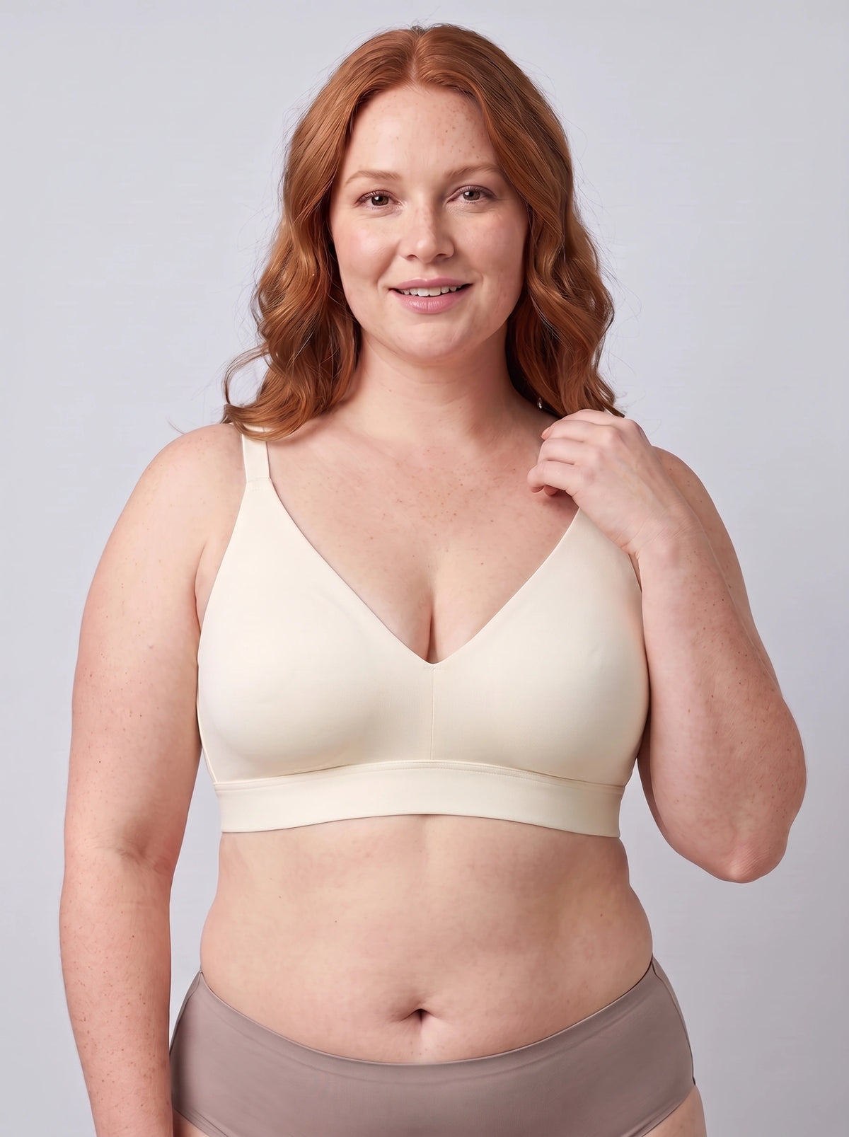 Soutien-gorge Sillage ivoire, vue de face