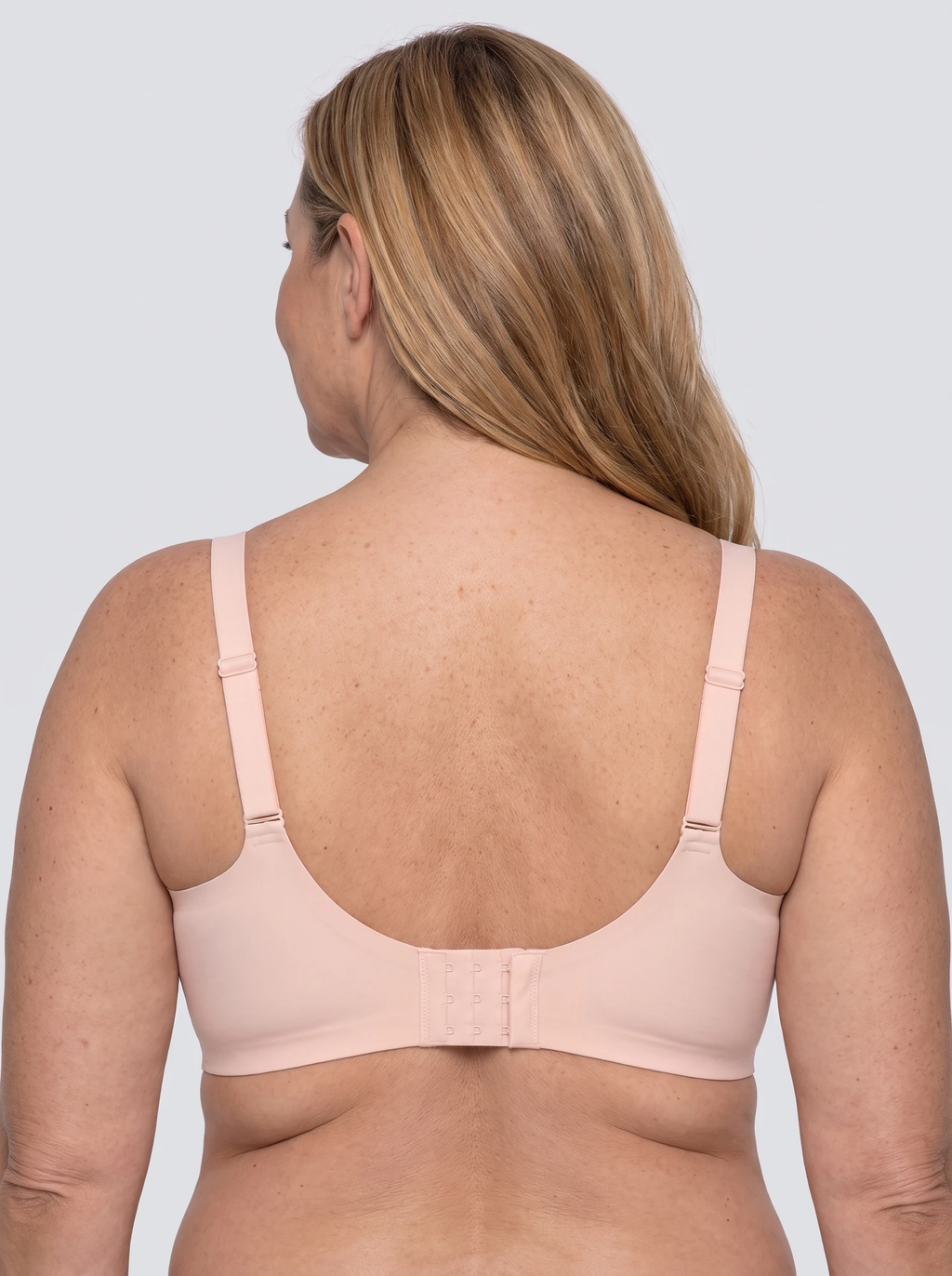 Soutien-gorge Feston MUE en rose poudré clair, vu de dos