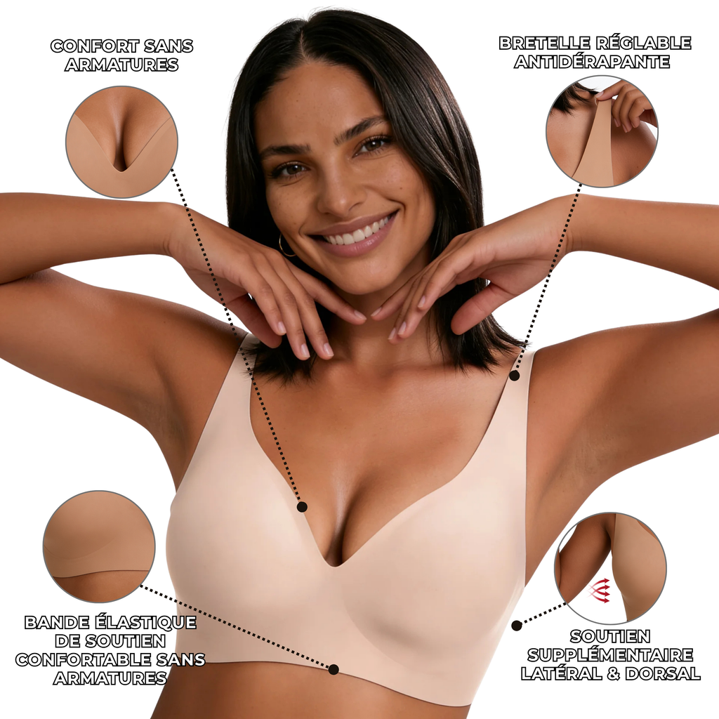 Soutien-gorge Aube MUE, invisible sous un t-shirt fin